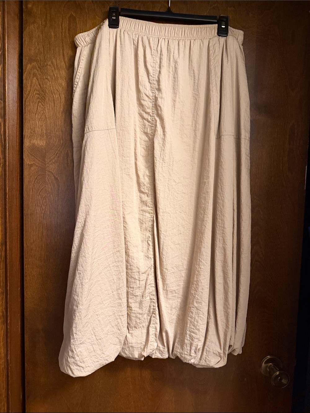Vera Wang Cream Balloon-Hem A-Line Skirt